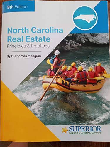 North Carolina Real Estate Principles Practices 8th Edition – Paperback – GOOD