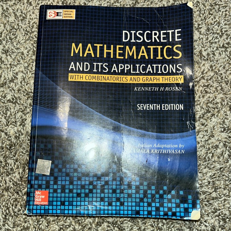 New:Discrete Mathematics and Its Applications by Kenneth H. Rosen 7th INTL ED