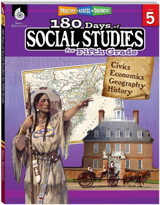 180 Days™: Social Studies for Fifth Grade: Practice, Assess, Diagnose
