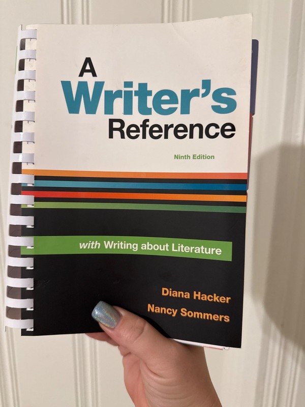 Writer’s Reference with Writing about Literature by Diana Hacker and Nancy…