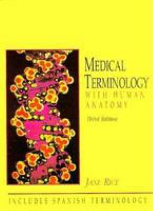 Medical Terminology with Human Anatomy Paperback Jane Rice