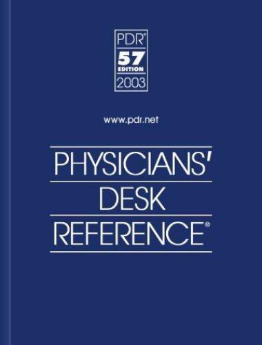 Physicians’ Desk Reference 2003 (Physicians’ Desk Reference (Pdr))