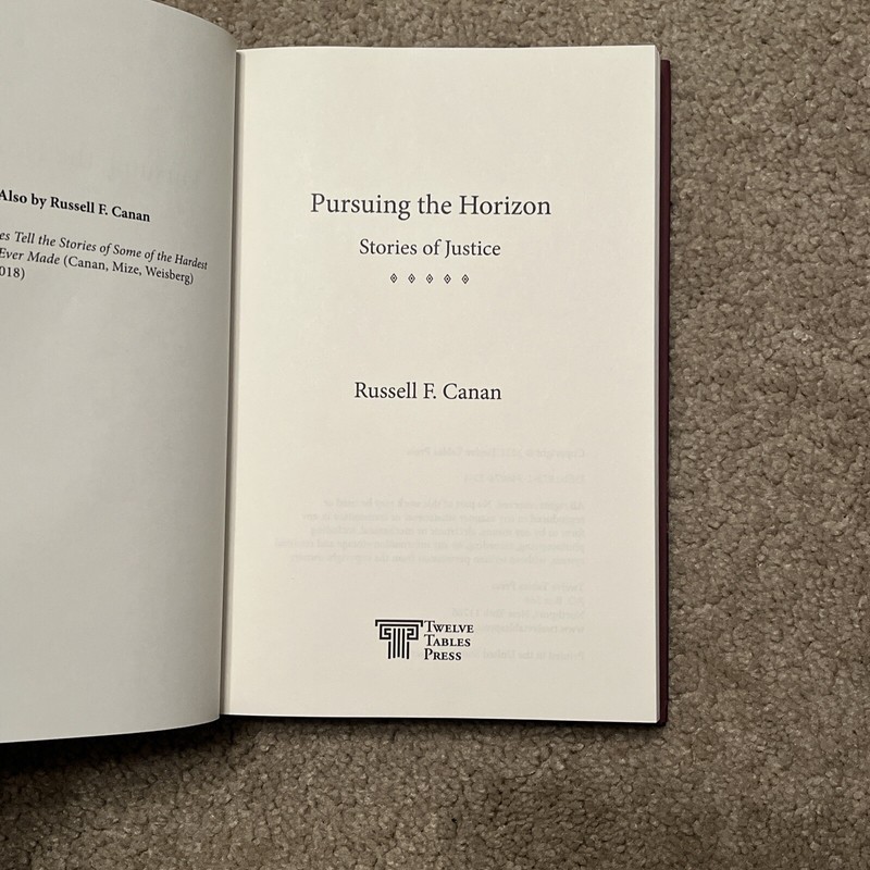 Pursuing Justice by Russell Canan (2020, Hardcover) gallery