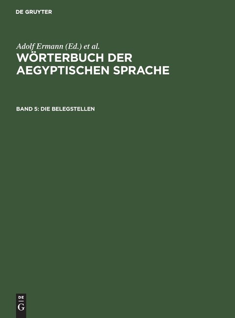 Die Belegstellen