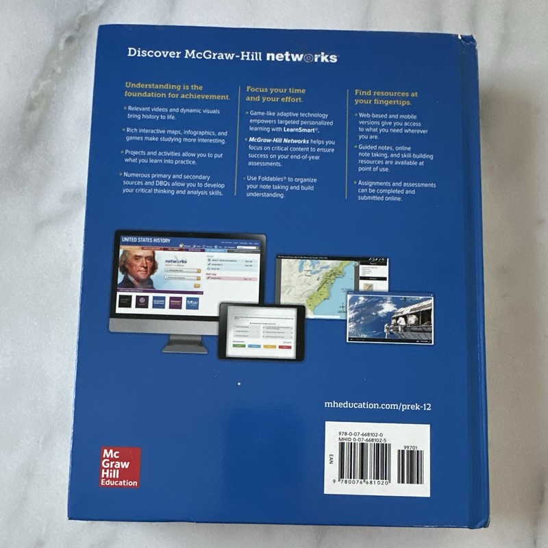 McGraw-Hill United States History and Geography Hardcover Textbook 2011 Like New gallery