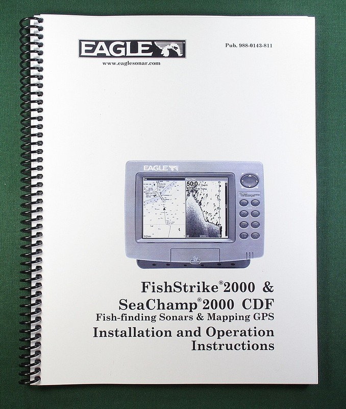 Eagle FishStrike 2000 Instruction Manual: 200 Pages & Protective Covers!
