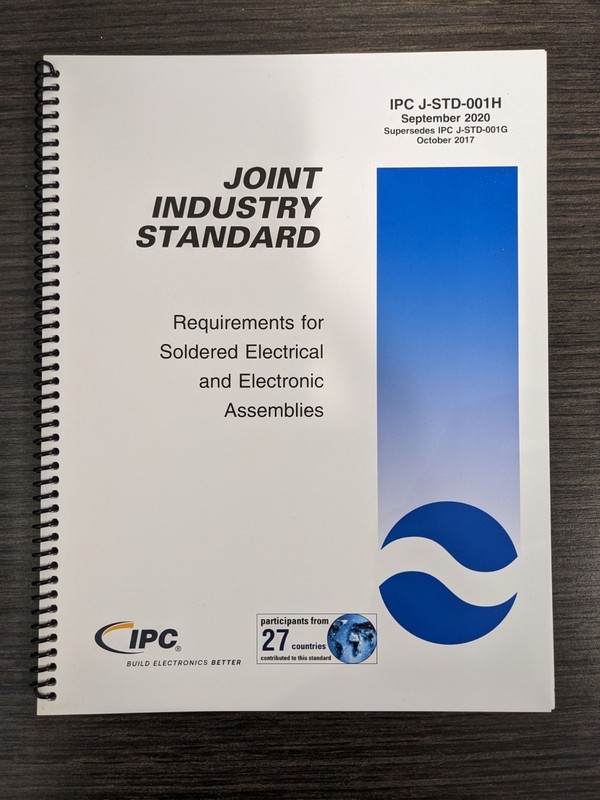 IPC J-STD-001H Requirements for Soldered Electrical and Electronic Assemblies