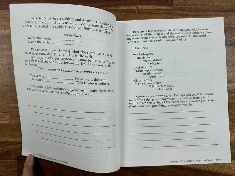 Elementary Diagramming Worktext - Mary O. Daly (PB, VG) gallery