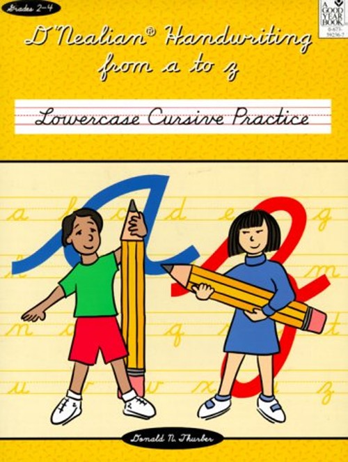 Lowercase Cursive Practice Paperback Donald N. Thurber