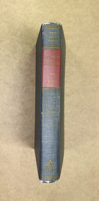 VTG 1954 Principles of Physics V2: Electricity & Magnetism by Sears (MIT) HC