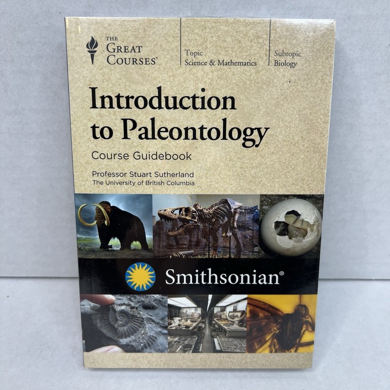 Introduction to Paleontology Smithsonian Course Guide Book and DVD Set