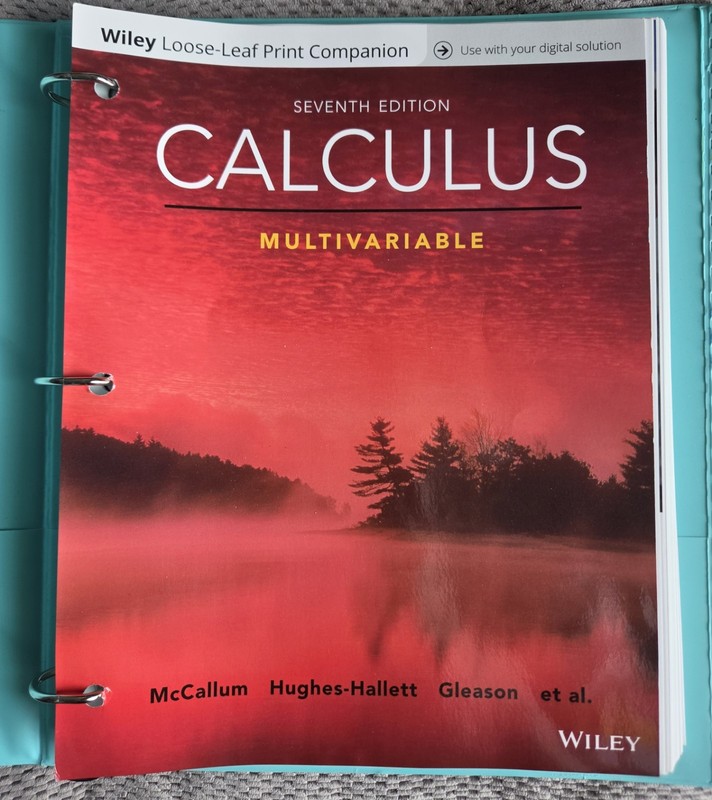 Calculus: Multivariable, Seventh Edition, Wiley Loose-Leaf Print with Binder