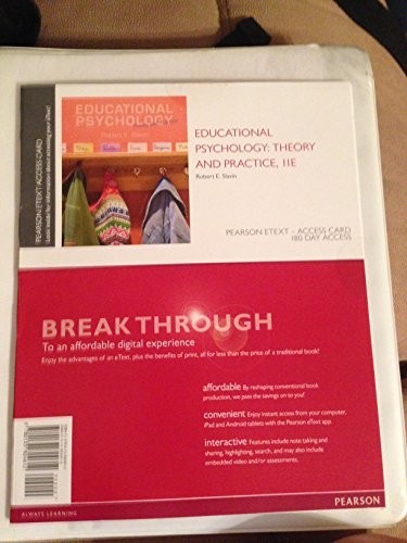 Educational Psychology: Theory and …, Slavin, Robert