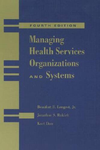 Managing Health Services Organizations and Systems – Hardcover – VERY GOOD