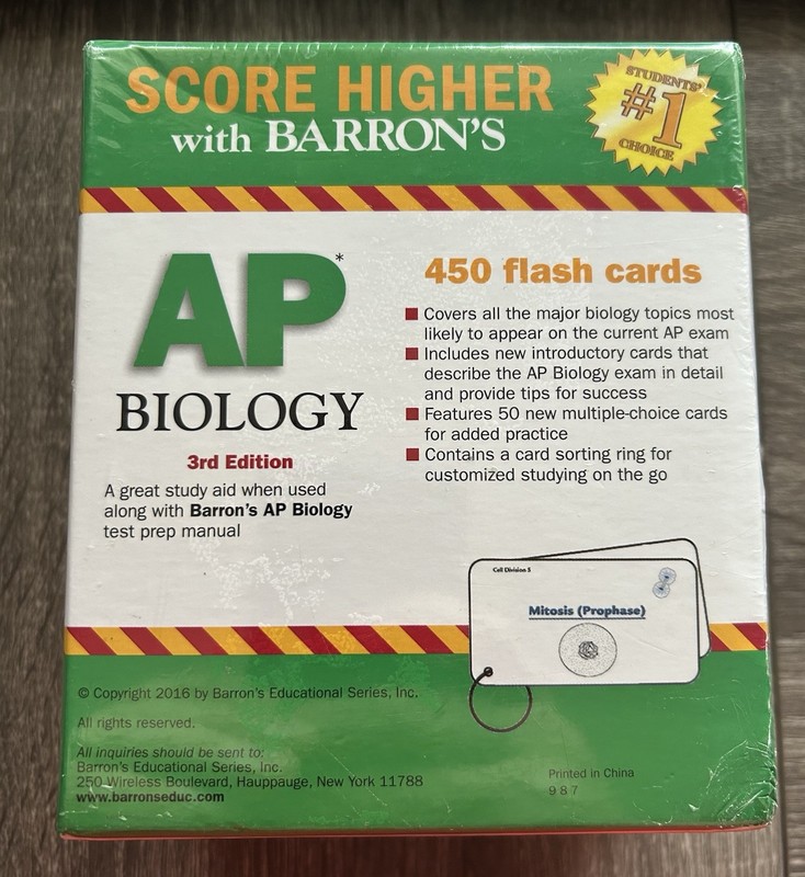 Barron's AP Biology Flash Cards, 3rd Edition - Cards gallery