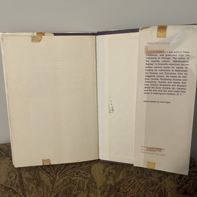 Codes, Ciphers & Secret Writing Martin Gardner 1972 HC DJ 1st Edition Ex Libris gallery