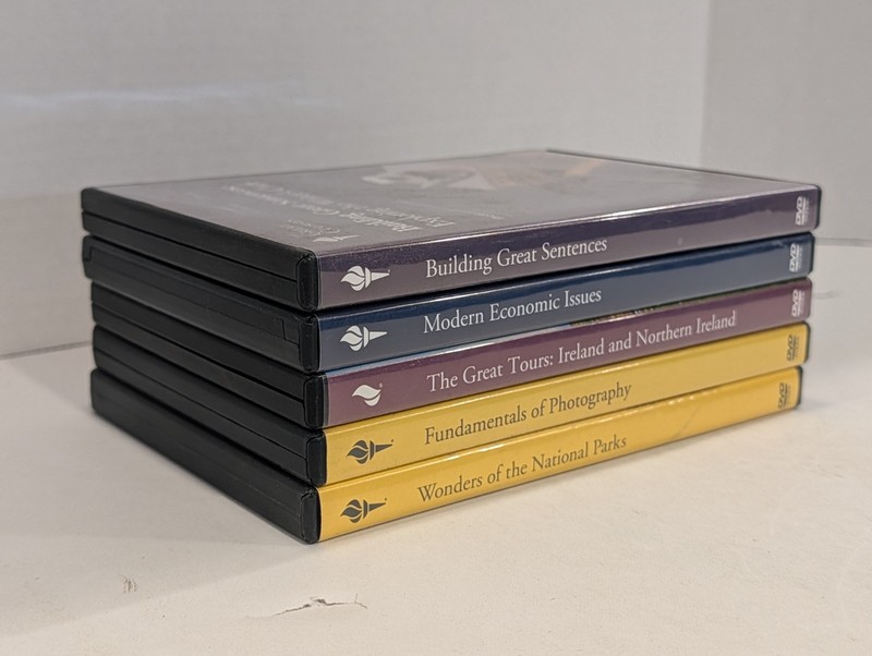 5 Lot Of Great Courses DVDs | Writing, Photography, Travel, Economics, English gallery