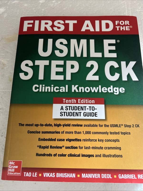 First Aid for the USMLE Step 2 CK, Tenth Edition – Le, Tao – Paperback