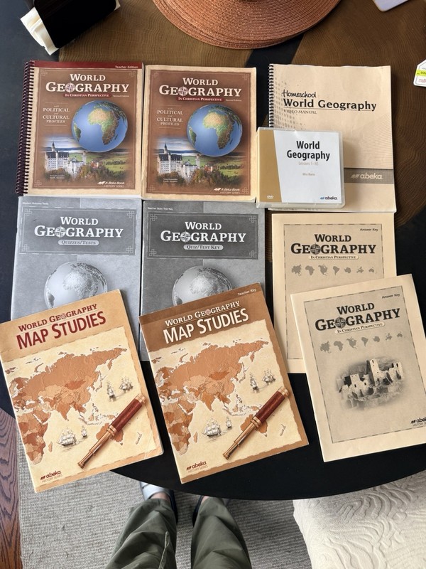A Beka WORLD Geography Full Homeschool Set 2nd Edition With DVDs Full Lessons