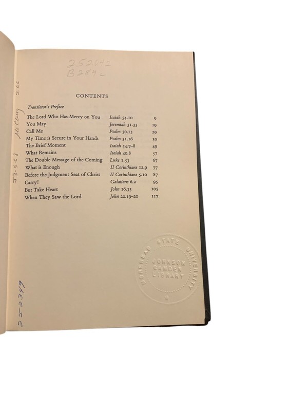 Call for God by Karl Barth Hardcover 1965 ( Harper & Row Publishers) gallery