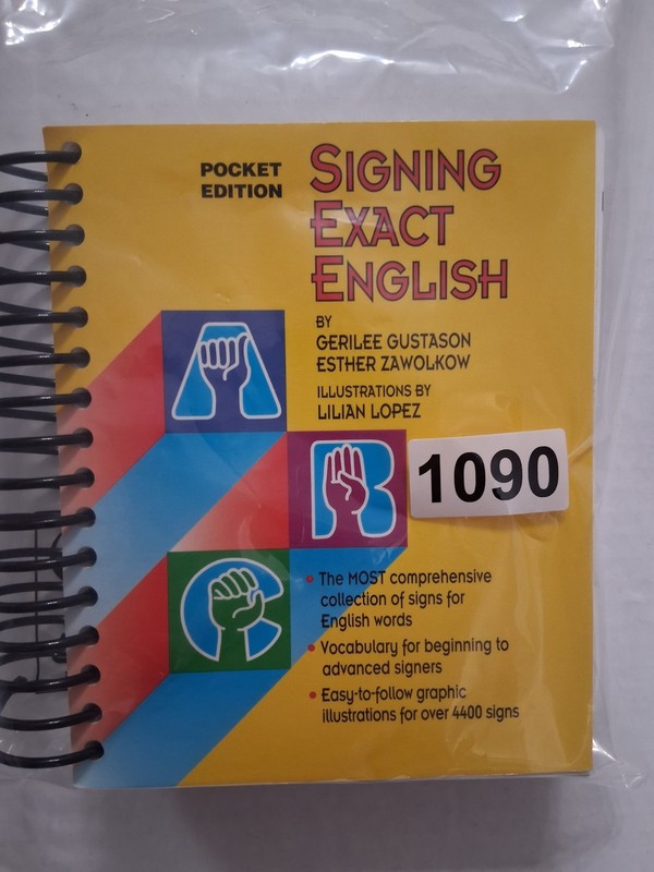Signing Exact English book, Pocket Edition, 2006, Modern Signs Press, sign lang. gallery