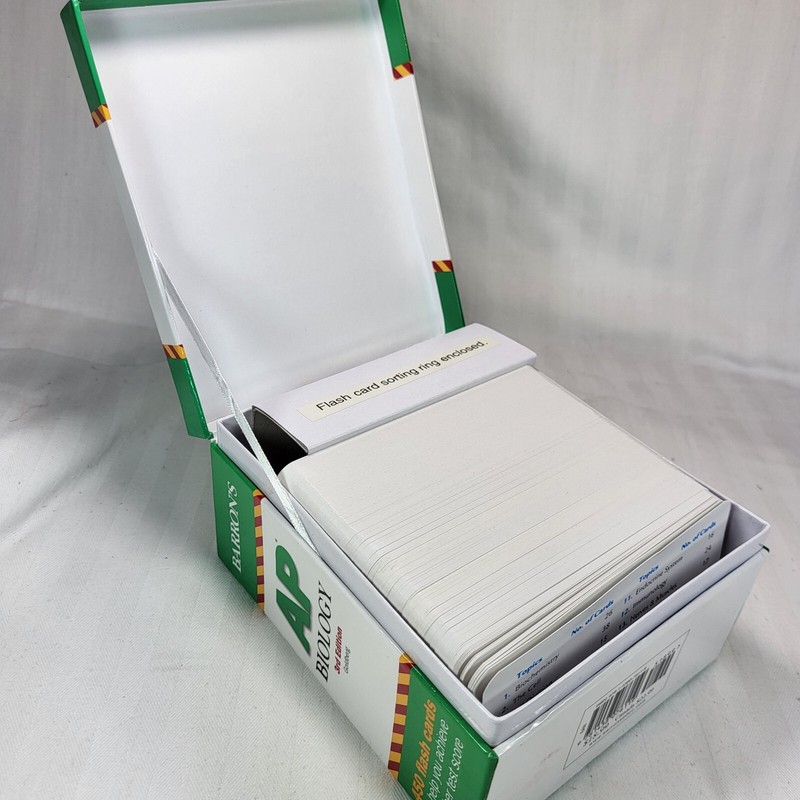 Barrons AP Biology FLASH CARDS 3rd Ed (c)2016 *MISSING Multiple Choice Questions gallery