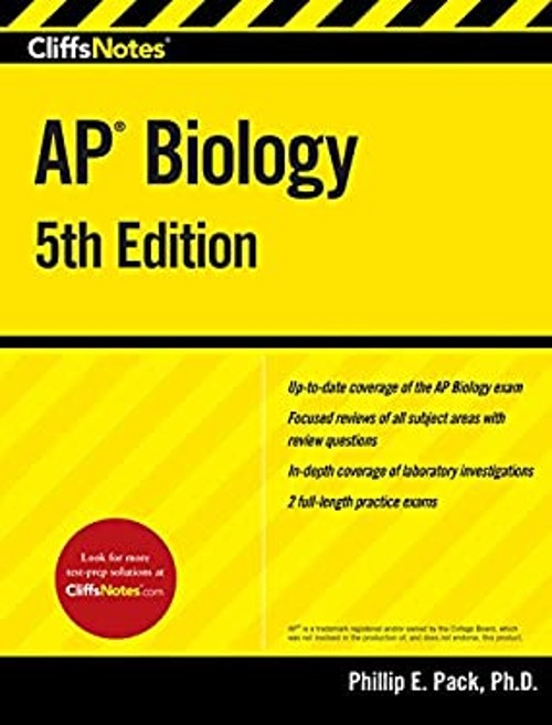 CliffsNotes AP Biology Paperback Phillip E. Pack