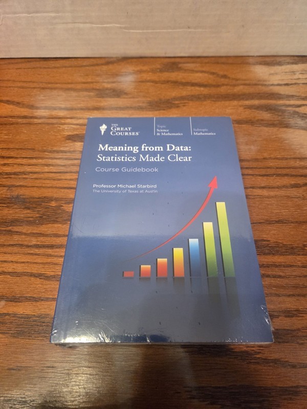 GREAT COURSES Meaning from Data Statistics Made Clear Starbird DVD/Guidebook New