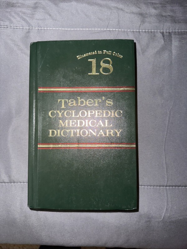 Taber’s Cyclopedic Medical Dictionary by Clayton L. Thomas (1997, Hardcover,…