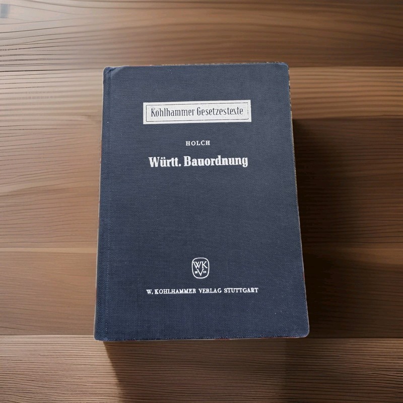 1950 Württemberg Bauordnung German Building Code Architecture Urban Planning Law
