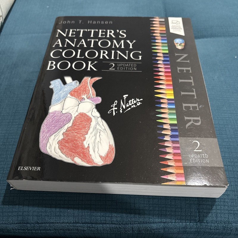 isbn 9780323545037, Netter’s Anatomy Coloring Book, 2nd edition, John T. Hansen