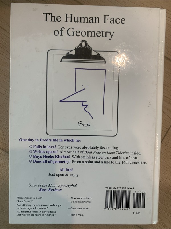 Life of Fred: Geometry - Hardcover By Schmidt, Stanley F - Autographed Copy gallery