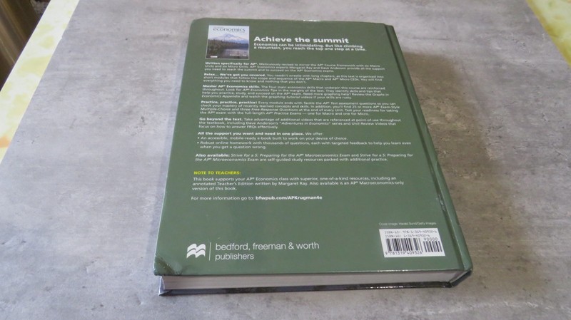 Krugman's Economics for the AP® Course Fourth Edition by David Anderson HC gallery