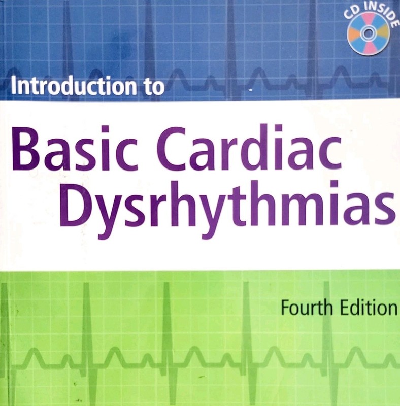 2009 Basic Cardiac Dysthymias Medical Textbook w/ Unused CD Heart PB WHBS