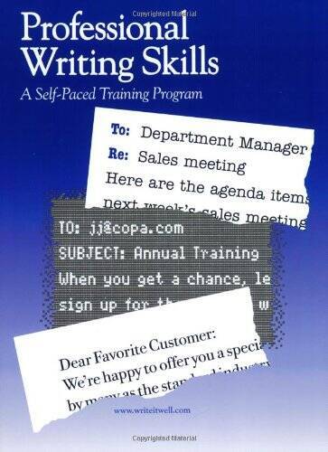 Professional Writing Skills: A Self-Paced Training Program – VERY GOOD