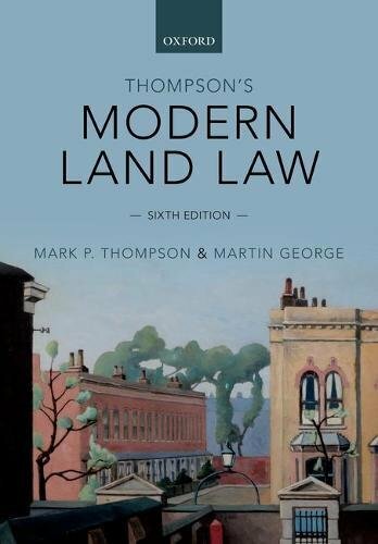 Thompson’s Modern Land Law by George, Martin Book The Fast Free Shipping