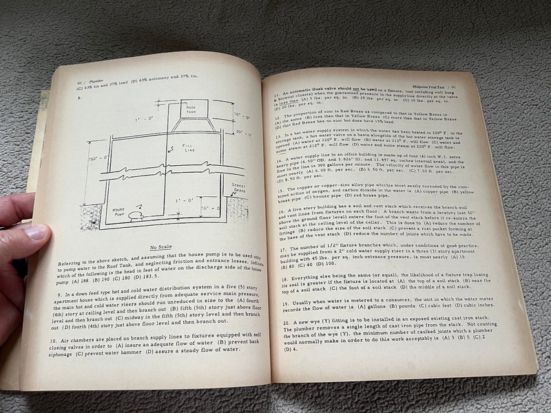 Vintage Arco Study Book Plumber Civil Service Test Tutor 1974 gallery