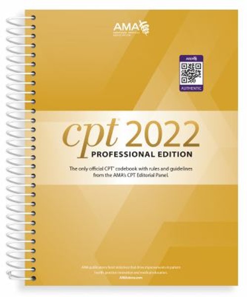 CPT Professional 2022 Spiral American Medical Association