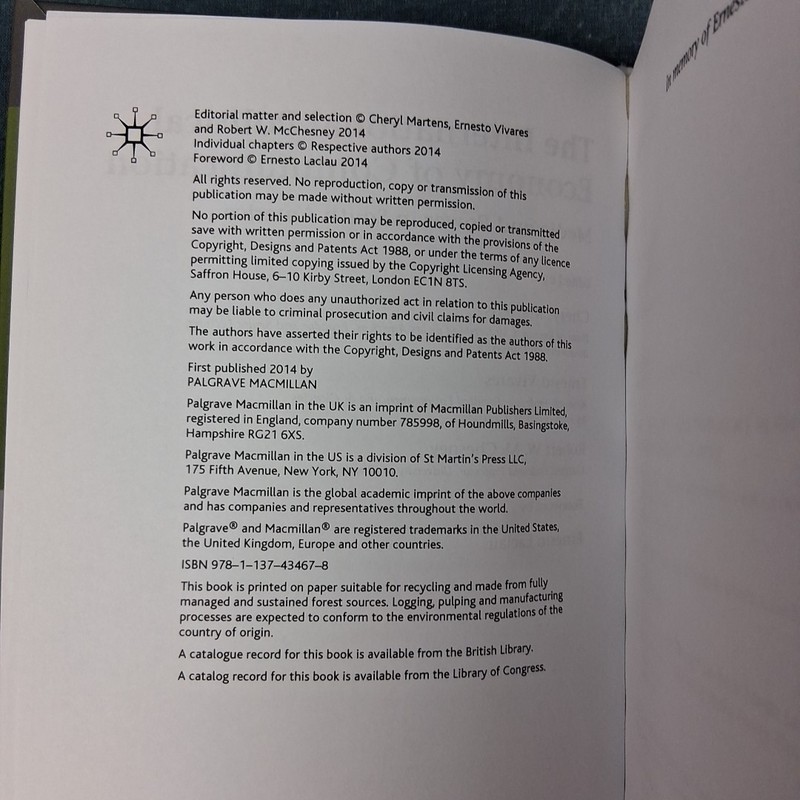 International Political Economy of Communication HC Media Studies gallery