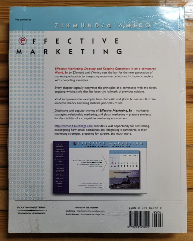 The Power of EFFECTIVE MARKETING 3E Still-sealed BRAND NEW w/Infotrac Zikmund gallery