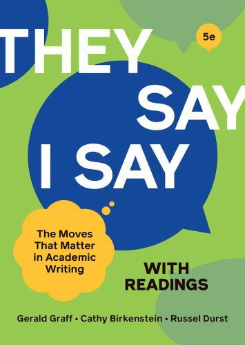 «They Say / I Say» with Readings [ paperback ] Graff, Gerald