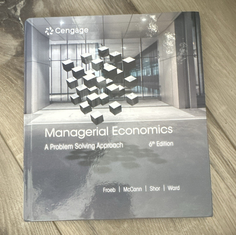 Cengage Managerial Economics: A Problem Solving Approach 6th Ed Hardcover