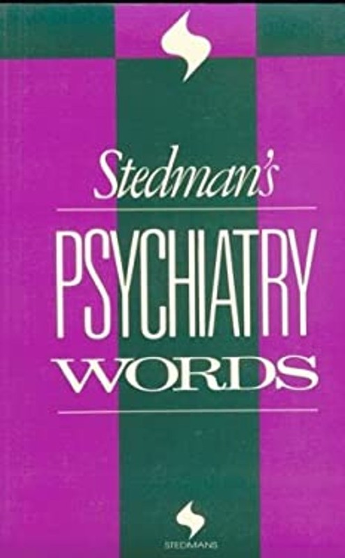 Stedman’s Psychiatry Words Paperback Thomas Lathrop Stedman