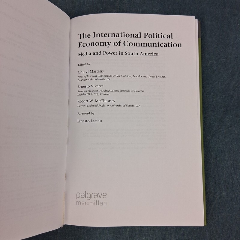 International Political Economy of Communication HC Media Studies gallery