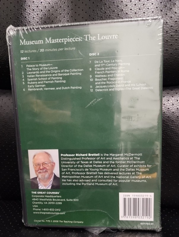 THE GREAT COURSES MUSEUM MASTERPIECES THE LOUVRE DVDs w/ COURSE GUIDEBOOK gallery