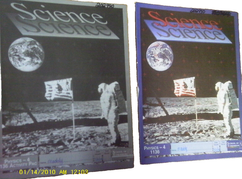 SCHOOL OF TOMORROW PARTIAL SET PHYSICS PACES ---9 WORKBOOKS + 2 ANSWER KEYS gallery