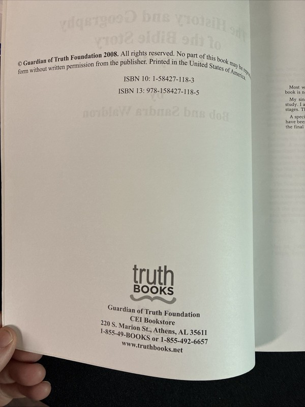 History and Geography of the Bible Story by Waldron - Truth Books, CEI gallery