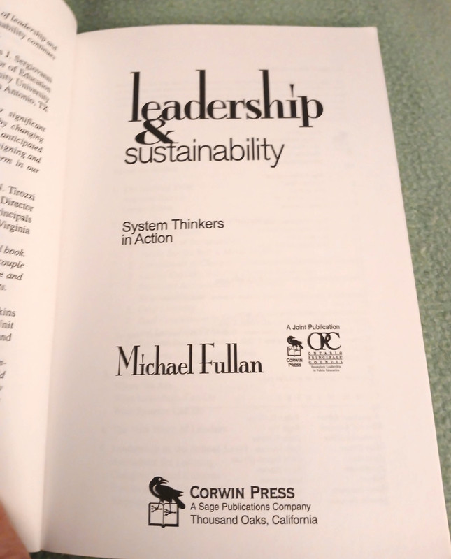 Leadership & Sustainability: System Thinkers in Action Michael Fullan pbk 2005 gallery