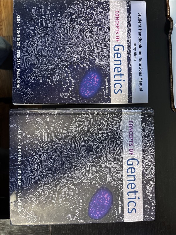Concepts Of Genetics Hardcover Book Plus Student Handbook, Used