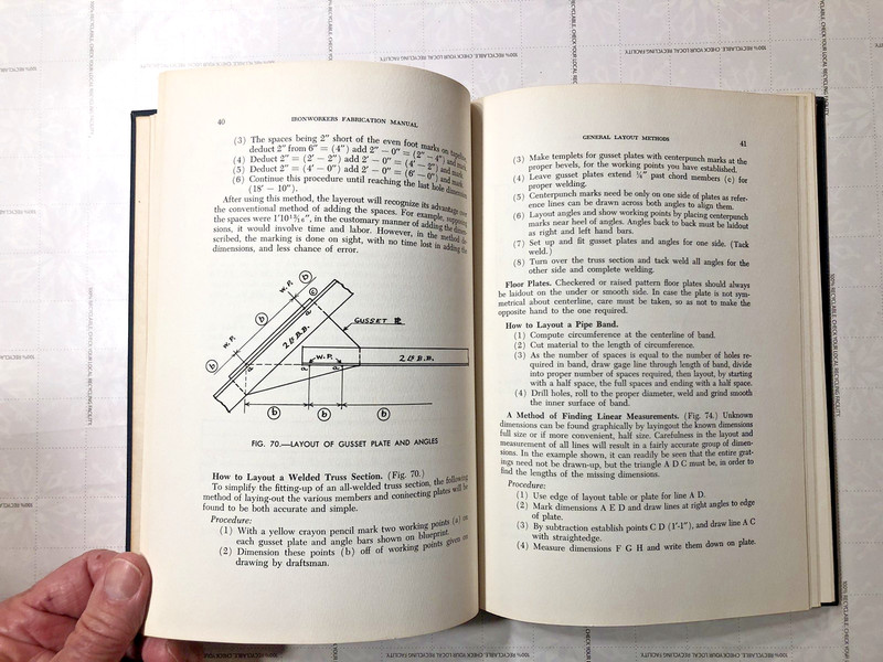 RARE Ironworkers Fabrication Manual 1957 Including Punch Hole Paper Manuals I-V gallery
